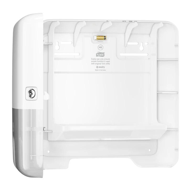 Distributeur Mini essuie mains interfolies balnc H2 552100 ouvert