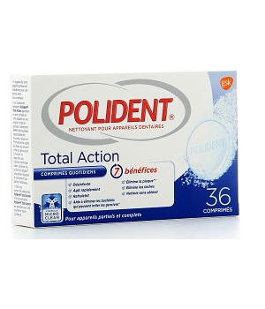 POLIDENT NETTOYANT POUR APPAREILS DENTAIRES 36 CP BIS