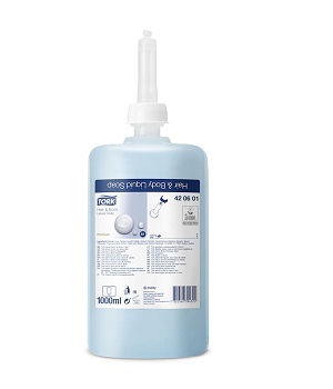 Savon Crème de douche corps et cheveux S1 420601 pour distributeur Tork Issiad France Savon-Creme-de-douche-corps-et-cheveux-S1-420601-pour-distributeur-Tork-Issiad-France