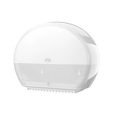 Distibuteur papier toilette jumbo mini systeme blanc 555000