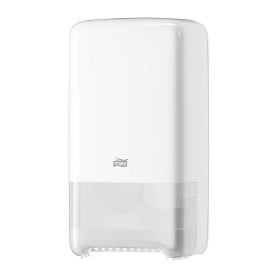 Distributeur double papier toilette rouleau Mid size blanc 557500