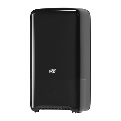 Distributeur double papier toilette rouleau Mid size noir 557508