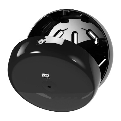 Distributeur papier toilette SmartOne noir 680008 ouvert