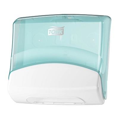 Distributeur pour papiers d'essuyage ou chiffons de nettoyage 654000 Turquoise Tork Issiad Distributeur-pour-papiers-dessuyage-ou-chiffons-de-nettoyage-654000-Turquoise-Tork-Issiad