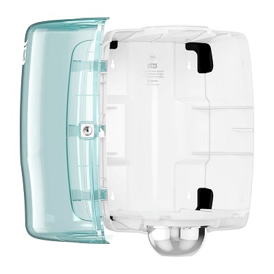 Maxi Distributeur avec système à dévidage central 653000 Turquoise ouvert Tork Issiad France Maxi-Distributeur-avec-systeme-a-devidage-central-653000-Turquoise-ouvert-Tork-Issiad-France