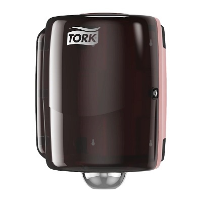 Maxi Distributeur avec système à dévidage central 653008 Noir et Rouge Tork Issiad France