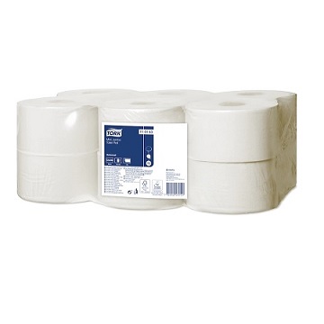 Papier toilette Mini Jumbo Rouleau Universal – 1 pli T2 110163 pour distributeur Tork Issiad France Papier-toilette-Mini-Jumbo-Rouleau-Universal-–-1-pli-T2-110163-pour-distributeur-Tork-Issiad-France