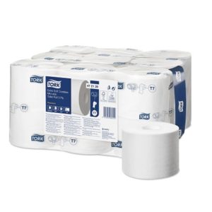 Papier-toilette-rouleau-extra-doux-Mid-Size-sans-mandrin-Premium-3-plis-T7-472139-pour-distributeur-Tork-Issaid-France
