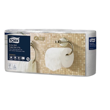 Papier toilette rouleau traditionnel extra doux Premium - 3 plis T4 110319 pour distributeur Tork Issiad France Papier-toilette-rouleau-traditionnel-extra-doux-Premium-3-plis-T4-110319-pour-distributeur-Tork-Issiad-France