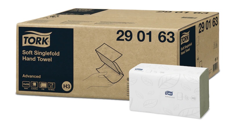 Essuie-Mains pliés en V Advanced 290163 Carton Tork Issiad France