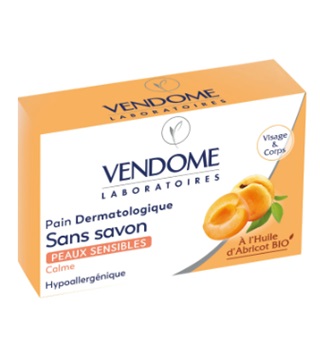 VENDÔME Pain dermatologique Abricot BIO visage et corps 100g